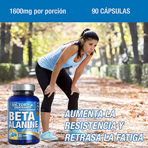 Victory Endurance Beta Alanine. Aumenta la resistencia, mejora la contracción muscular y retrasa la fatiga (90 Caps)