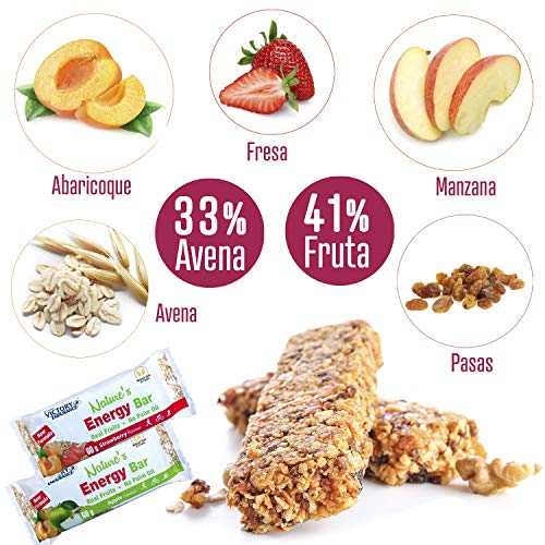 Victory Endurance Nature´s Energy Bar Manzana 60g, barrita energética con un 41% Frutas y 64% de hidratos de carbono, gran sabor y energía Victory Endurance Nature´s Energy Bar Manzana 60g, barrita energética con un 41% Frutas y 64% de hidratos de carbono, gran sabor y energía