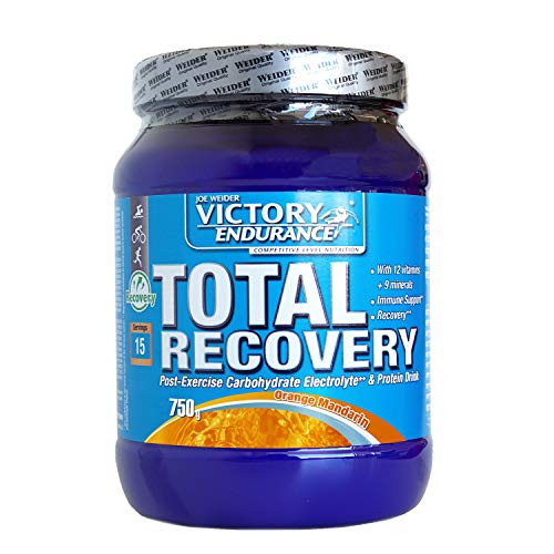 Victory Endurance Total Recovery. Completa la recuperación muscular después del entrenamiento. Enriquecido con electrolitos y vitaminas. Sabor Naranja (750 g)