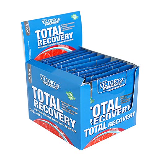 Victory Endurance Total Recovery. Maximiza la recuperación después del entrenamiento. Enriquecido con electrolitos y vitaminas. Sabor Sandía (12 x 50 g)