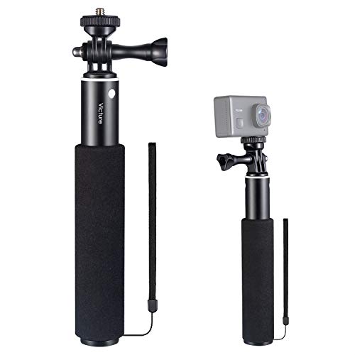 Victure Cámara Deportiva Palo de Selfie Monopod de Aluminio Extensible Portátil Universal Compatible con Action CAM Camaras Deportivas Carcasa Impermeable