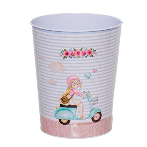 Vidal Regalos Papelera Metalica Habitacion Rosa Scooter Niña 26 cm Vidal Regalos Papelera Metalica Habitacion Rosa Scooter Niña 26 cm