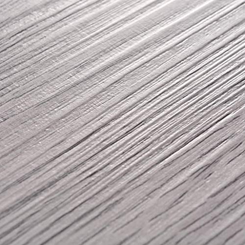 vidaXL 18x Lamina Suelo 5,26m² PVC 2mm Gris Oscuro Baldosa Loseta Tarima