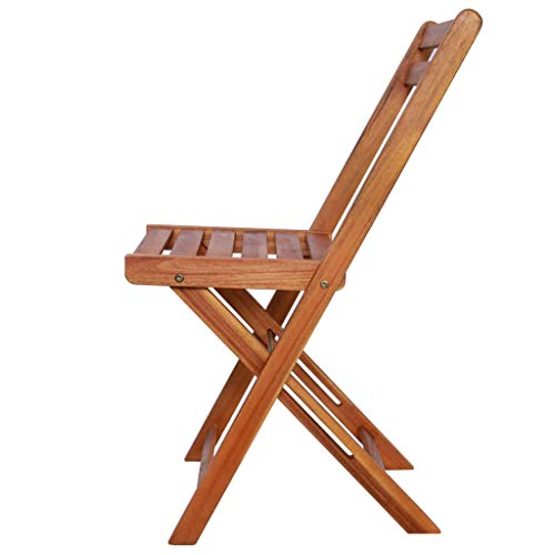 vidaXL 2X Acacia Sillas Plegables Madera Jardín Patio Terraza Cocina Comedor vidaXL 2X Acacia Sillas Plegables Madera Jardín Patio Terraza Cocina Comedor