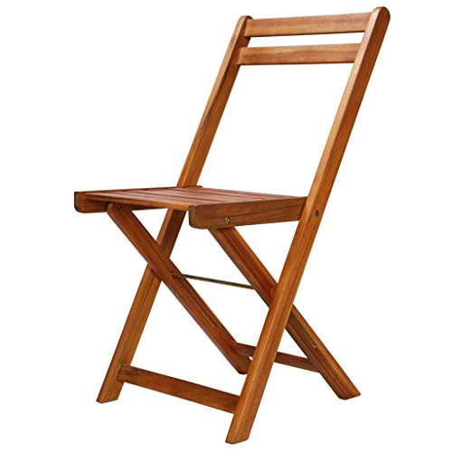 vidaXL 2X Acacia Sillas Plegables Madera Jardín Patio Terraza Cocina Comedor vidaXL 2X Acacia Sillas Plegables Madera Jardín Patio Terraza Cocina Comedor