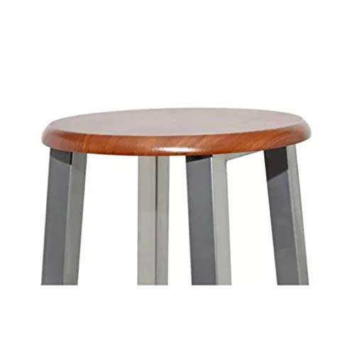 vidaXL 2X Taburetes de Barra Acero y Asiento de MDF Marrón Sillas Altas de Bar vidaXL 2X Taburetes de Barra Acero y Asiento de MDF Marrón Sillas Altas de Bar