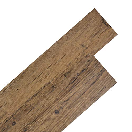 vidaXL 36x Lama de Suelo Baldosa Loseta Tarima Flotante Azulejo Salón Antiestático Ignífugo Impermeable Antideslizante 5,02 m² PVC 2mm Marrón vidaXL 36x Lama de Suelo Baldosa Loseta Tarima Flotante Azulejo Salón Antiestático Ignífugo Impermeable Antideslizante 5,02 m² PVC 2mm Marrón