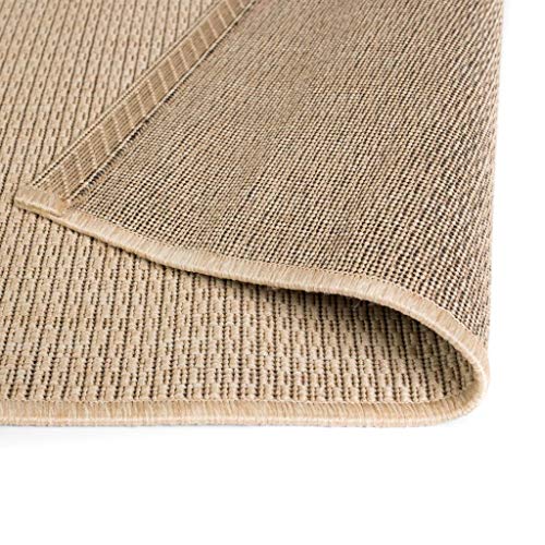 vidaXL Alfombra Exterior/Interior 80x150cm Apariencia Sisal Beige Decoración