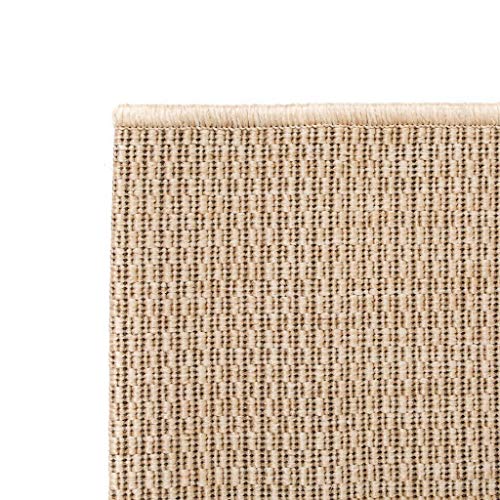 vidaXL Alfombra Exterior/Interior 80x150cm Apariencia Sisal Beige Decoración