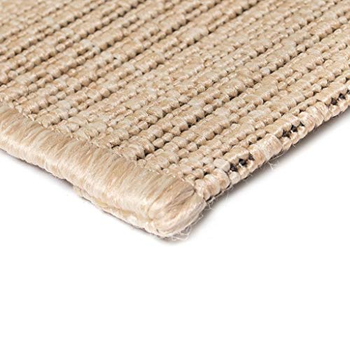 vidaXL Alfombra Exterior/Interior 80x150cm Apariencia Sisal Beige Decoración