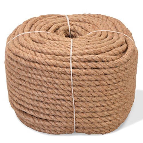 vidaXL Cuerda de Yute Barco 10 mm 100m SOGA Mecate CaboHogar Jardín Bricolaje vidaXL Cuerda de Yute Barco 10 mm 100m SOGA Mecate CaboHogar Jardín Bricolaje
