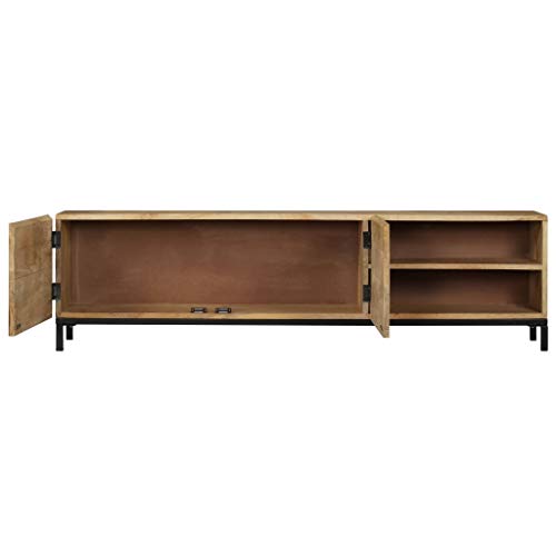 vidaXL Madera Acacia Maciza Mueble para TV Centro de Entretenimiento y Multimedia para el Orden de los Dispositivos de Imagen y Sonido 145x30x41 cm vidaXL Madera Acacia Maciza Mueble para TV Centro de Entretenimiento y Multimedia para el Orden de los Dispositivos de Imagen y Sonido 145x30x41 cm