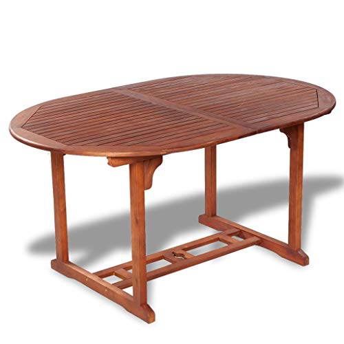 vidaXL Madera de Acacia Maciza Mesa de Comedor Exterior Extensible y Plegable vidaXL Madera de Acacia Maciza Mesa de Comedor Exterior Extensible y Plegable