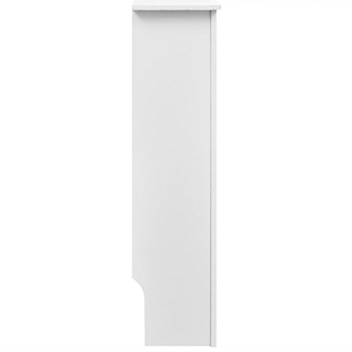 vidaXL Madera para Cubrir el Radiador MDF Blanco 112 cm Cubre Cubierta Estufa vidaXL Madera para Cubrir el Radiador MDF Blanco 112 cm Cubre Cubierta Estufa