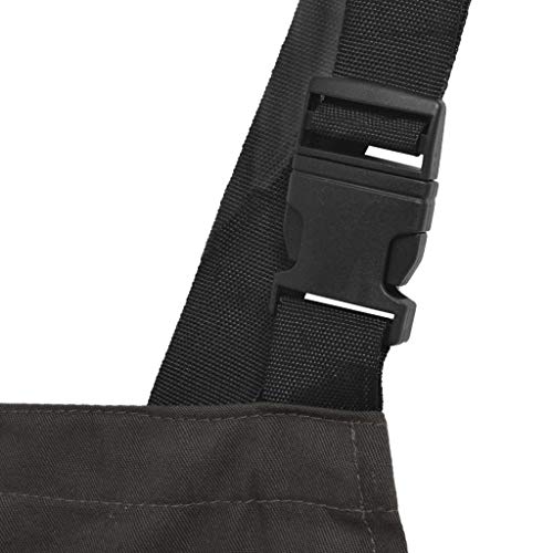 vidaXL Mono de Trabajo de Hombre con Tirantes y Bolsillos de Talla M Color Gris vidaXL Mono de Trabajo de Hombre con Tirantes y Bolsillos de Talla M Color Gris