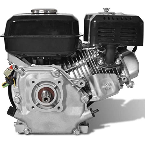 vidaXL Motor de Gasolina Negro 6,5HP 4,8kW Recambio Coche Herramienta Vehículo