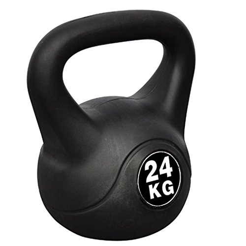 vidaXL Pesa Rusa de 24 kg Negra Kettlebell Musculación Fitness Ejercicio vidaXL Pesa Rusa de 24 kg Negra Kettlebell Musculación Fitness Ejercicio