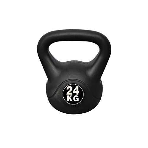 vidaXL Pesa Rusa de 24 kg Negra Kettlebell Musculación Fitness Ejercicio