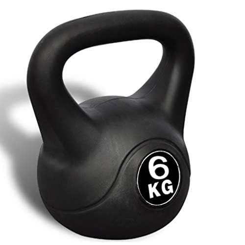 vidaXL Pesa Rusa de 6 Kilos Negra Kettlebell Musculación Fitness Ejercicio vidaXL Pesa Rusa de 6 Kilos Negra Kettlebell Musculación Fitness Ejercicio