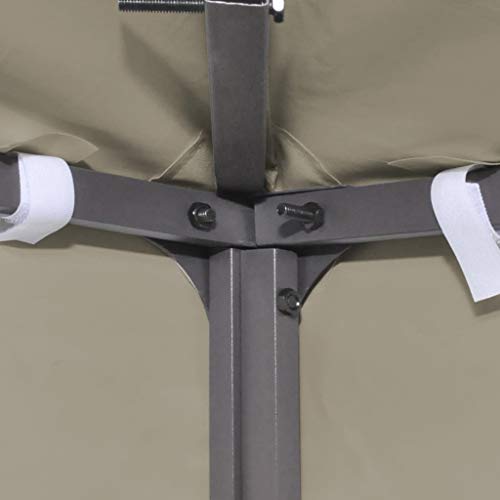 vidaXL Toldo de Cenador 2 Niveles 310 g/m² 3x3 m Beige Pabellón Patio Casa vidaXL Toldo de Cenador 2 Niveles 310 g/m² 3x3 m Beige Pabellón Patio Casa
