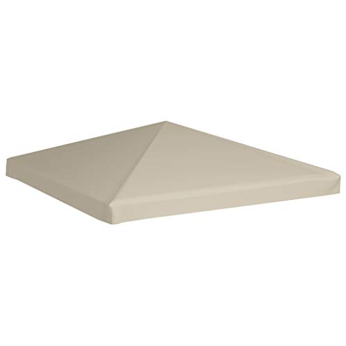 vidaXL Toldo de Cenador 2 Niveles 310 g/m² 3x3 m Beige Pabellón Patio Casa