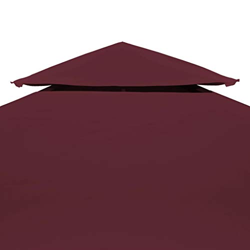 vidaXL Toldo de Cenador 2 Niveles 310 g/m² 3x3 m Burdeos Pabellón Patio Casa vidaXL Toldo de Cenador 2 Niveles 310 g/m² 3x3 m Burdeos Pabellón Patio Casa