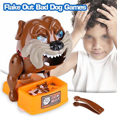 VIFER Tricky Dog Flake out Bad Dog Bones Cards Tricky Toy Games Niños Kid Play Fun Gift