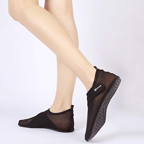 VIFUUR Zapatos de Agua Aqua Yoga para Mujer Hombre Negro EU42/43 VIFUUR Zapatos de Agua Aqua Yoga para Mujer Hombre Negro EU42/43
