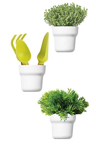 Vigar Pack de 3 Macetas Blanco 13x8.5x11.5 cm 8977 Vigar Pack de 3 Macetas Blanco 13x8.5x11.5 cm 8977