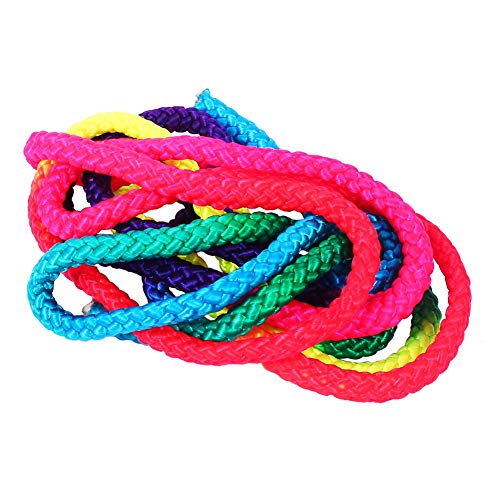 Vikye Cuerda Deportiva de Gimnasia, Cuerda de Nailon de Color arcoíris para Gimnasia rítmica, Cuerda de Entrenamiento, Cuerda de Ejercicio, Cuerda de Entrenamiento artístico Vikye Cuerda Deportiva de Gimnasia, Cuerda de Nailon de Color arcoíris para Gimnasia rítmica, Cuerda de Entrenamiento, Cuerda de Ejercicio, Cuerda de Entrenamiento artístico