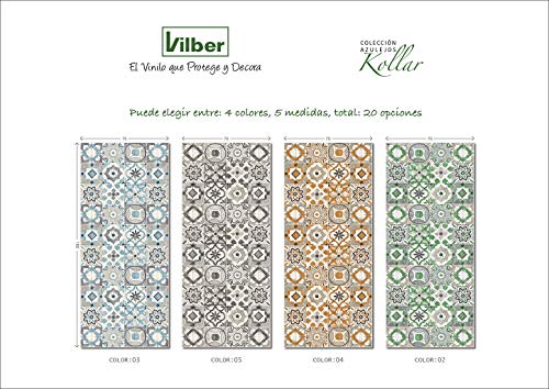 Vilber Gran Chef Kollar Alfombra, Vinilo y PVC, Verde, 40 x 78 cm