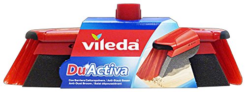 VILEDA 317-0340 DuActiva Escoba, Negro/ Gris/ Rojo, Estándar VILEDA 317-0340 DuActiva Escoba, Negro/ Gris/ Rojo, Estándar