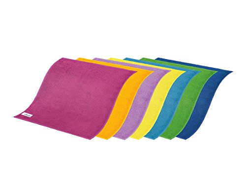 Vileda - Set de 8 bayetas Microfibras Colors, colores variados, 30 x 30 cm, 8 unidades Vileda - Set de 8 bayetas Microfibras Colors, colores variados, 30 x 30 cm, 8 unidades
