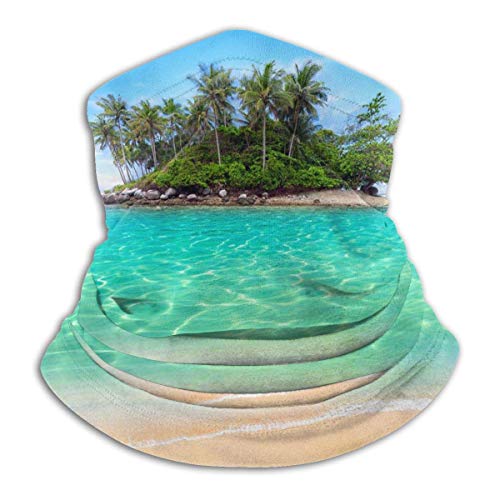 Vince Camu Bufanda De Tubo Multifuncional,Magic Pañuelo,Diademas para Exteriores,Tubo De Bandanas Sin Costuras,Paño De Manguera,Laguna De Playa Tropical con Palmeras Vince Camu Bufanda De Tubo Multifuncional,Magic Pañuelo,Diademas para Exteriores,Tubo De Bandanas Sin Costuras,Paño De Manguera,Laguna De Playa Tropical con Palmeras