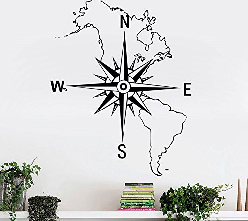 Vinilo Adhesivo Rosa de los Vientos Mapa .en Negro para Decoracion Pared o Cristal dormitorios Salones caravanas escaparates, Habitaciones. Acabado 75 X 60cm CHPYHOME Vinilo Adhesivo Rosa de los Vientos Mapa .en Negro para Decoracion Pared o Cristal dormitorios Salones caravanas escaparates, Habitaciones. Acabado 75 X 60cm CHPYHOME