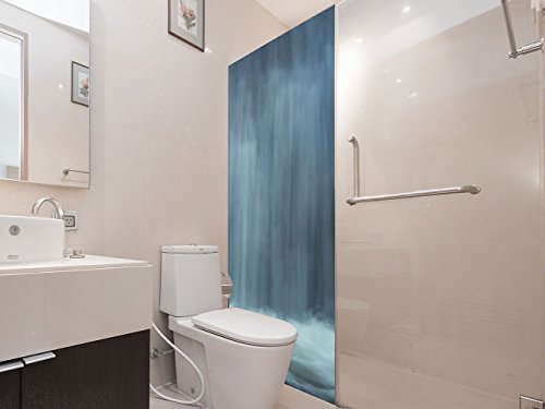 Vinilo para Mamparas Baños Cascada | Varias Medidas 70x200cm | Adhesivo Resistente y de Fácil Aplicación | Pegatina Adhesiva Decorativa de Diseño Elegante