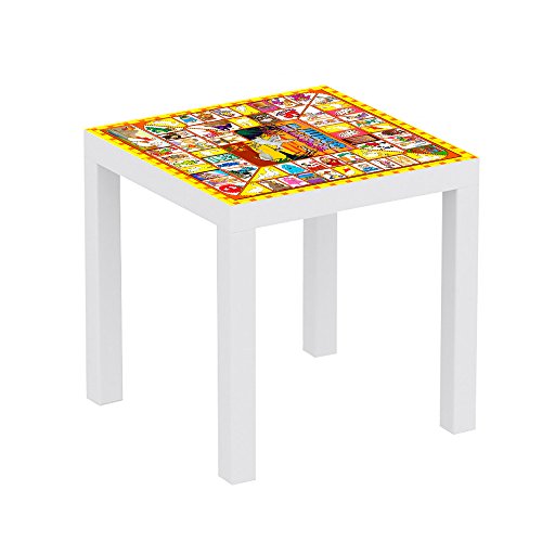 Vinilo para Mesa IKEA Lack Personalizada Juego de la Oca clásico | Medidas 0,55 m x 0,55 m | Vinilo Personalizado | Pegatina Decorativa de Diseño Elegante Vinilo para Mesa IKEA Lack Personalizada Juego de la Oca clásico | Medidas 0,55 m x 0,55 m | Vinilo Personalizado | Pegatina Decorativa de Diseño Elegante