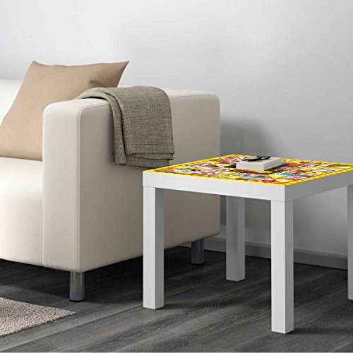 Vinilo para Mesa IKEA Lack Personalizada Juego de la Oca clásico | Medidas 0,55 m x 0,55 m | Vinilo Personalizado | Pegatina Decorativa de Diseño Elegante