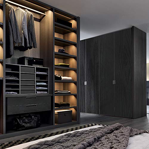Vinilos para Muebles Grano de Madera Papel Adhesivo 61×500cm Rollo Vinilo Autoadhesivo Papel para Escritorios, Encimeras, Superficies de Muebles Negro Vinilos para Muebles Grano de Madera Papel Adhesivo 61×500cm Rollo Vinilo Autoadhesivo Papel para Escritorios, Encimeras, Superficies de Muebles Negro