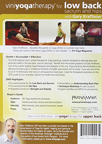 Viniyoga: Yoga Thereapy For The Low Back Sacrum & [Edizione: Stati Uniti] [Reino Unido] [DVD]