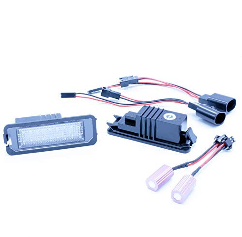 VINSTAR LEDPremium 2X Luces DE MATRICULA LED REEMPLAZO Seat Leon II 2 Mk2 III 3 Mk3 Ibiza KJ CANBUS