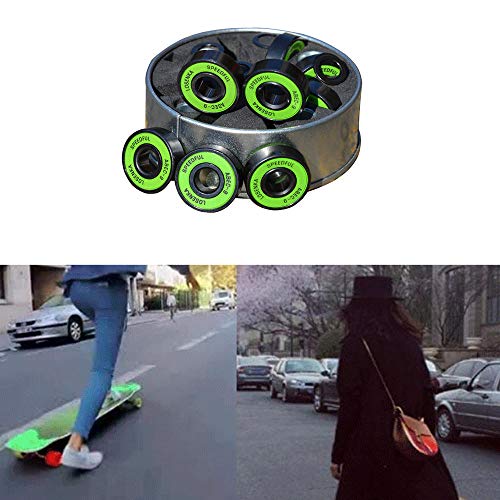 Vipithy Patín en línea de alta velocidad Skateboard ILQ-9 apto para rodamientos de acero ABEC-9 608RS Vipithy Patín en línea de alta velocidad Skateboard ILQ-9 apto para rodamientos de acero ABEC-9 608RS