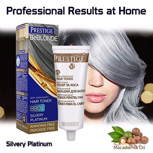 Vips Prestige - BeBlonde Tinte Semi Permanente Color Platino plateado BB01, Sin Amoniaco Sin Peroxide Vips Prestige - BeBlonde Tinte Semi Permanente Color Platino plateado BB01, Sin Amoniaco Sin Peroxide