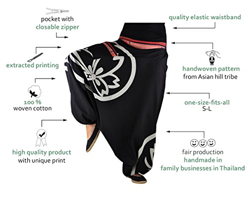 virblatt Pantalones Bombacho Mujer Yoga cagados como pantalón Chandal árabe - Besonders SM virblatt Pantalones Bombacho Mujer Yoga cagados como pantalón Chandal árabe - Besonders SM