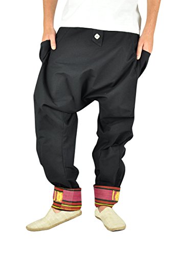 virblatt Pantalones cagados Mujer Harem Pants Pantalones Anchos Baggy - Freudentanz SCH LXL virblatt Pantalones cagados Mujer Harem Pants Pantalones Anchos Baggy - Freudentanz SCH LXL