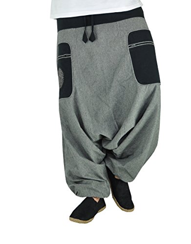 virblatt Pantalones Harem Hombre Pantalones Hippies Bombachos cagados – Stampfgewand LXLgy virblatt Pantalones Harem Hombre Pantalones Hippies Bombachos cagados – Stampfgewand LXLgy