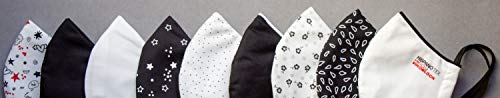 VIROBLOCK - Mascarilla de Tela Lavable - Mascarillas Reutilizables - Antiolor y Adaptables - Compatible con la norma UNE 0065 : 2020 - Fabricada en España (Talla Grande, Negra - Ribete Gris) VIROBLOCK - Mascarilla de Tela Lavable - Mascarillas Reutilizables - Antiolor y Adaptables - Compatible con la norma UNE 0065 : 2020 - Fabricada en España (Talla Grande, Negra - Ribete Gris)