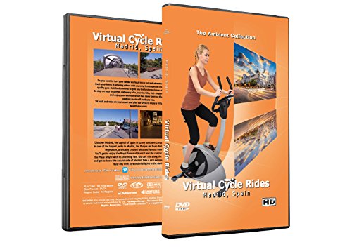 Virtual Cycle Rides DVD - Madrid, Spain - for Indoor Cycling, Treadmill and Running Workouts