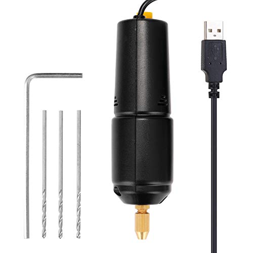 VISLONE Mini taladro eléctrico de mano Z-U36, perforadora USB de 5 V, pequeña herramienta de molienda para joyería, resina de perla, bricolaje VISLONE Mini taladro eléctrico de mano Z-U36, perforadora USB de 5 V, pequeña herramienta de molienda para joyería, resina de perla, bricolaje