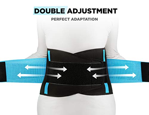 Vitalbak Faja Lumbar Hombre y Mujer - Alivia el Dolor y Las Lesiones en Cintura y Espalda - Cinturón Lumbar con Doble Ajuste - Gratis Bolsa de Transporte Vitalbak Faja Lumbar Hombre y Mujer - Alivia el Dolor y Las Lesiones en Cintura y Espalda - Cinturón Lumbar con Doble Ajuste - Gratis Bolsa de Transporte